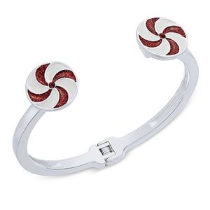 Holiday Peppermint Candy Bangle Bracelet
